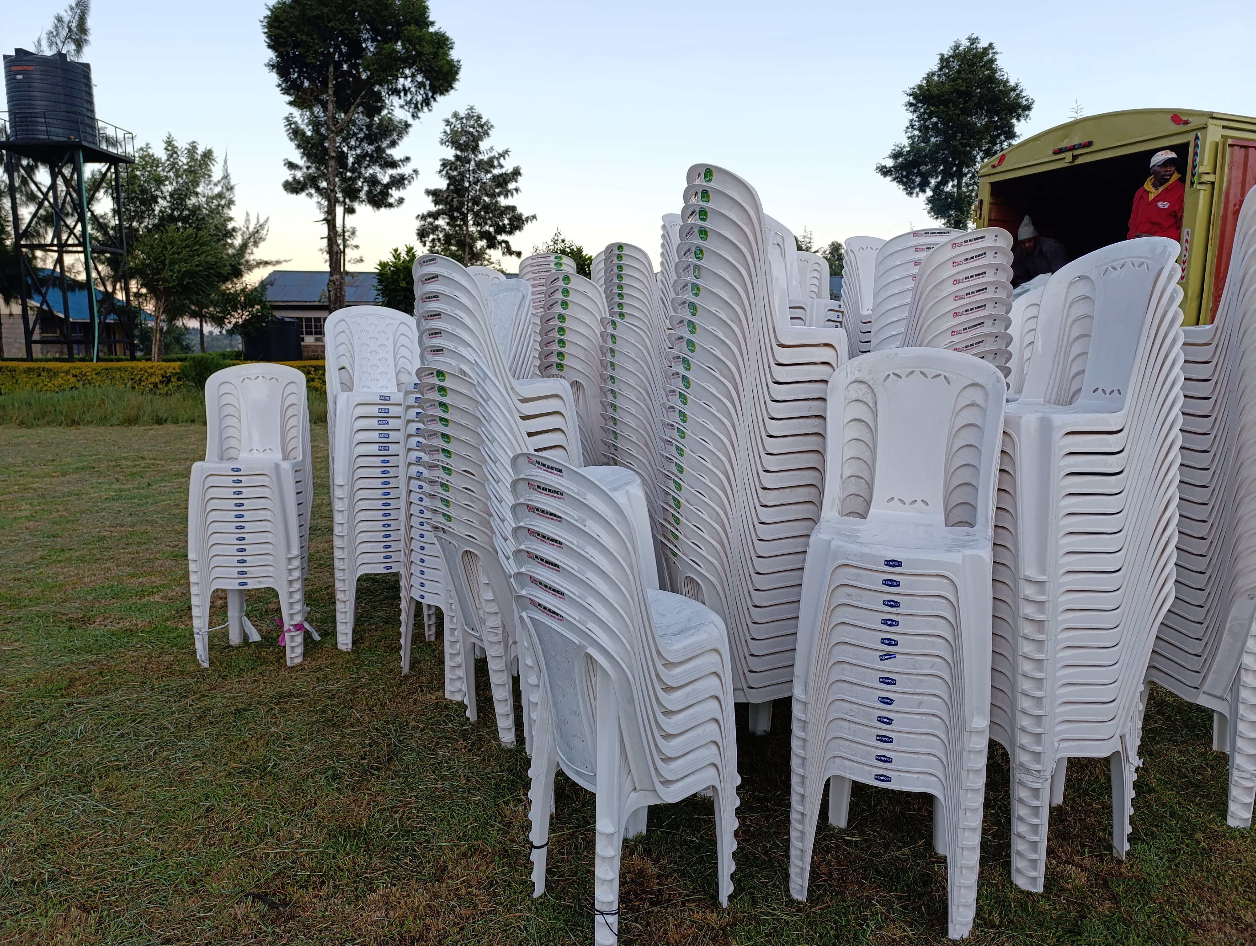 Plastic chairs inventory